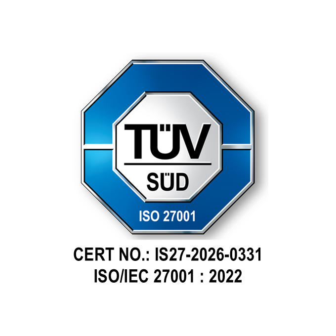 Information Security Management System certified to ISO/IEC 27001:2022 by TÜV SÜD PSB Pte Ltd — RansNet Singapore Pte Ltd, Certificate No. IS27-2026-0331
